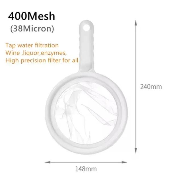 

Nylon Ultra-fine Filter Mesh Sieve Soy Juice Coffee Milk Food Strainer Spoon Kitchen Gadgets 120/200/400 Mesh Filter