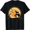 Weimaraner Dog Scary And Moon Funny Halloween Costume T-Shirt