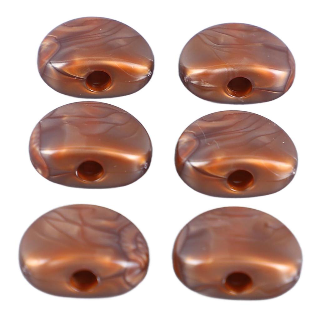 6Pcs Electric Guitar Tuning Peg Key Button Semi Shape Folk Classical Guitar Tuning Peg Handle