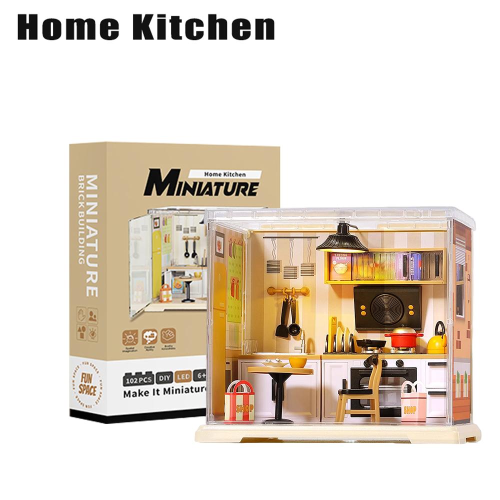 Nuovo Modello di Casa in Miniatura Fai-da-Te con Luci Morbide Alta Qualità nei Dettagli Assemblaggio Facile in 1 Ora Regalo Perfetto per Compleanno e Natale