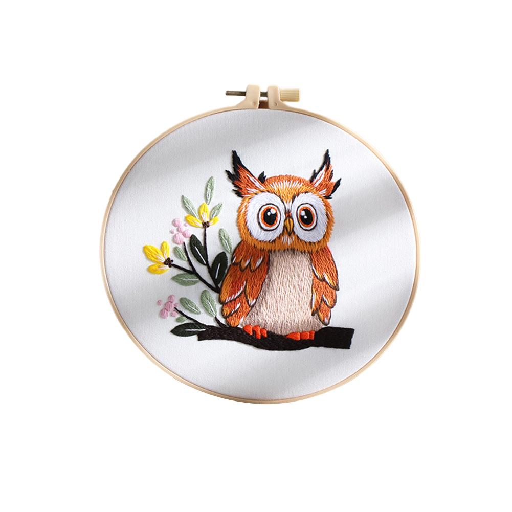 

Набор для вышивания «Сова» Узор для вышивки Для начинающих Набор для самостоятельной вышивки с полным набором инструментов Материалы Инструкции для начинающих