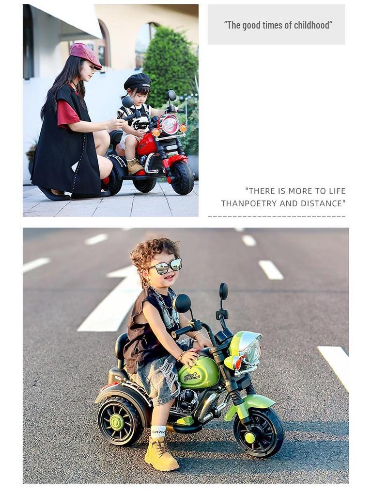 Kids' Electric Tricycle: Rechargeable Remote-Controlled Ride-On for Boys & Girls