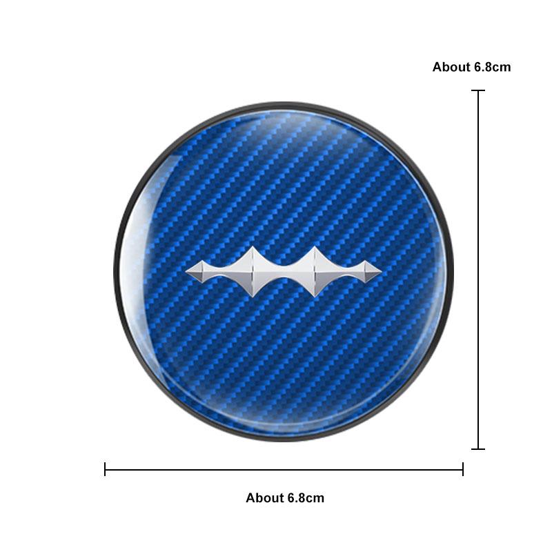 2Pcs Carbon Fiber Car Coaster Water Cup Mat For BYD Formula Leopard 5 Titanium 3 7 2026 Leopard 7 8 Anti-slip Pads Accessories
