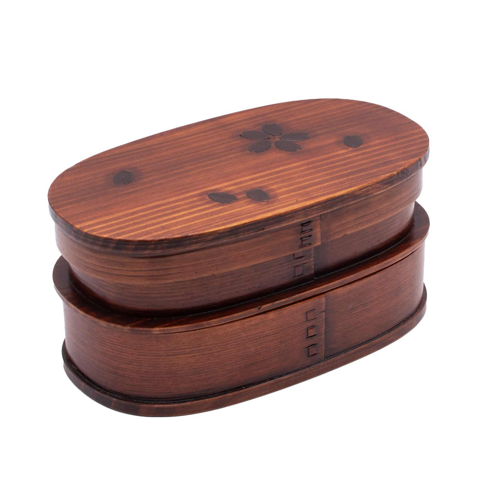 

Wakayama Wappa Bento Box Store Magewappa wooden lacquer lunch 18 x 10 cherry - box, cm, two-tier, blossom, A-63-272229