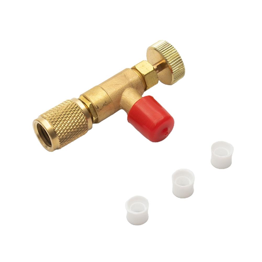 Air-conditioning Fluoride Safety Valve Adapter Anti-Air Leakage Brass
