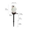 Winter Owl Garden Ornaments Solar Power Waterproof Light Solar Garden Statue