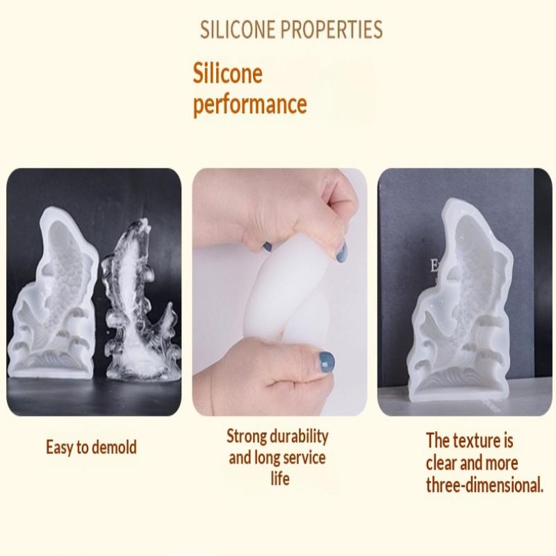 3D Silikonform Pferd Tapfere Truppen Fisch DIY Eisskulptur Fondant Süßigkeiten Schokolade Form Gips Harz Formen Kuchen Dekorationswerkzeuge
