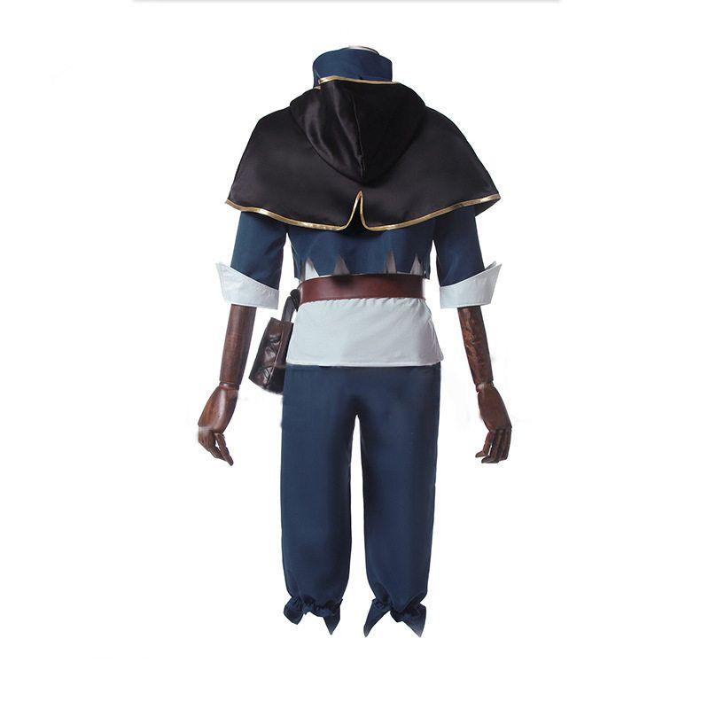 Amazon Black Five-Leaf Clover Cosplay Asta Asta Cosplay Costume Cloak Full Set