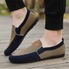 Men's Casual Canvas Shoes Light Walking Loafers Concise Breathable Driving Shoes Moccasins 2024 Summer New Work Leisure Footwear