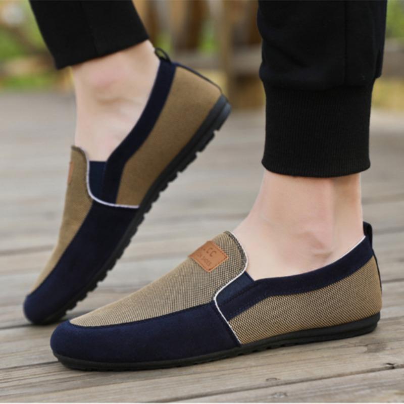 Pantofi Casual de Pânză pentru Bărbați Mocasini Ușori pentru Mers Concise Respirabili Pantofi de Conducere Mocasini 2024 Vară Nou Încălțăminte de Lucru Timp Liber