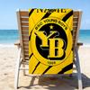1pc Football35 Beach Towel with Custom Name, Beach/Swimming/Bath/Picnic/Camping Towel, Suitable for Seaside Beaches