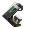 5 In 1 Charging Station Clock Night Light Function Portable Wireless Charger for Mobile Phone Watch