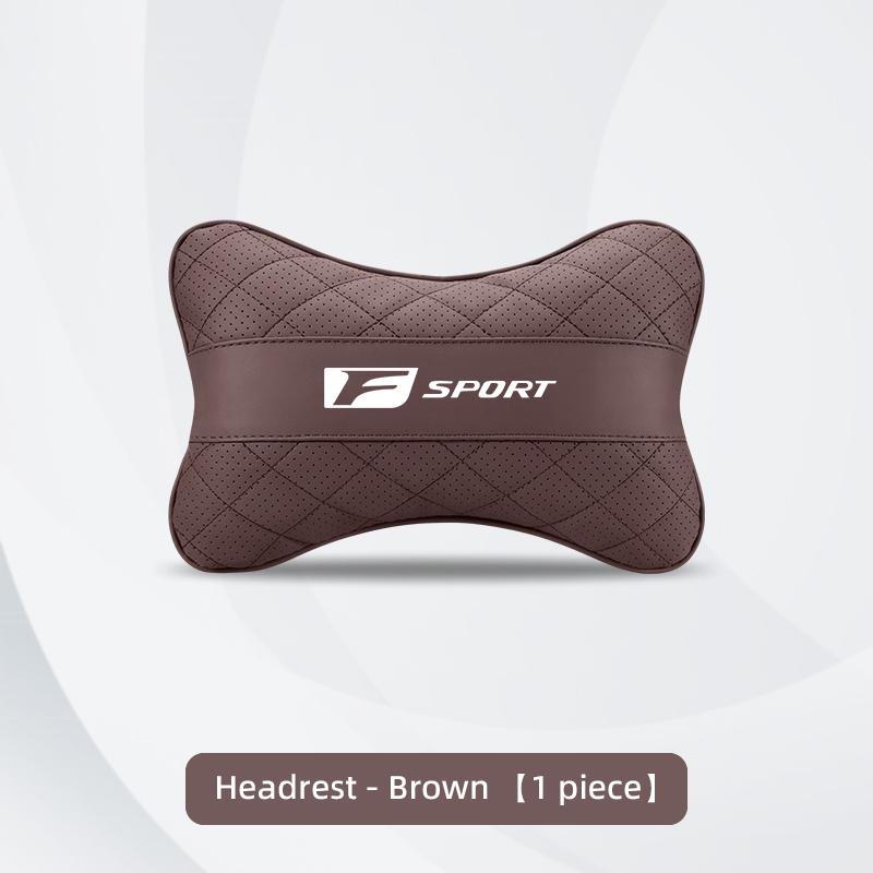 Cuero Nappa Almohada Cervical para Reposacabezas de Coche Amortiguación Lumbar Para Lexus F-SPORT ES RX NX LS UX LM LX GX LC RZ IS CT GS RC HS SC TX LBX