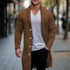 Men S Mid Length Knitted Cardigan Thick Twist Pattern Sweater Coat Sy0107