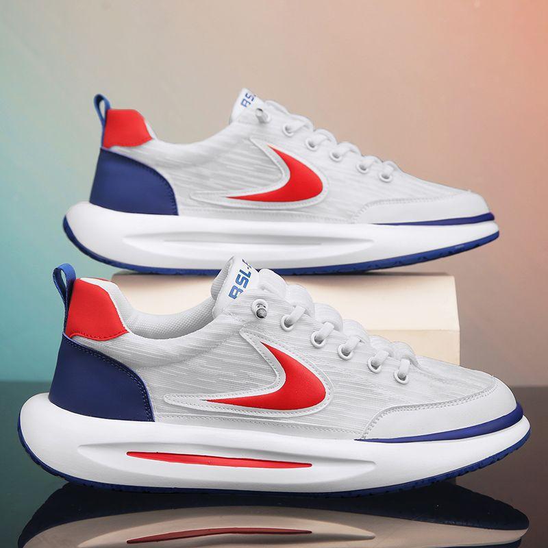 

Burst Casual Men s Shoes Breathable Fashion Sports Running Shoes Mesh Surface Breathable Trend Thick Soled Student Shoes 44