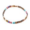 Ximang Bohemian Ximang Tila Beads Bracelet Minimalist Fashion Jewelry Amber Gold Multicolor Stretch Bracelets for Women Girls