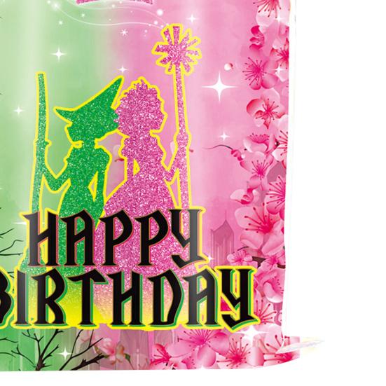 Witch Party Gift Bags Green And Pink Candy Treat Bag Plastic Snack Gift Pouch for Girls Birthday Party Baby Shower Supplies