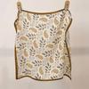 Retro Cashew Flower Silk Scarf Women's Spring Versatile Temperament Cotton and Linen Feel Small Square Scarf Women's Travel Sunscreen Neck Scarf