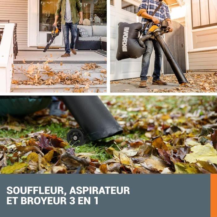 Vysavač/fukar - WORX - WG583E.9 - 40V - Bezkomutátorový motor - 2 rychlostní stupně