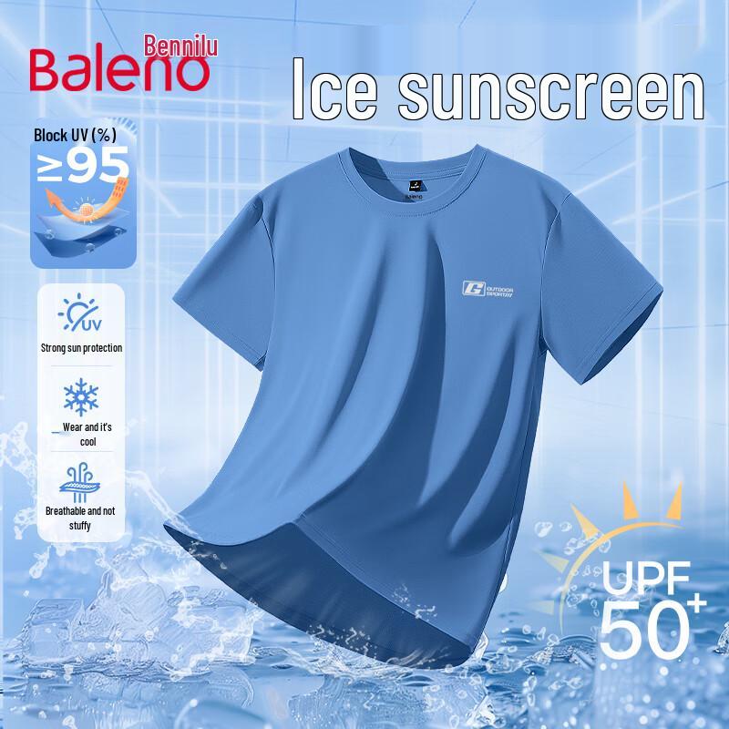 Baleno Men s Ice Silk Quick-Dry UPF50+ Sun Protection T-Shirt 3XL