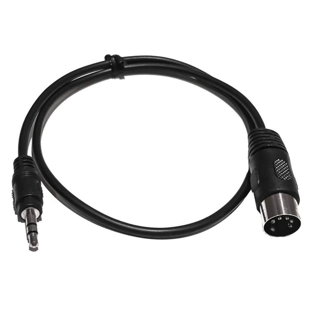 50cm 5-Pin Din Stecker auf 3,5mm Klinkenstecker Kabelverlängerung Soundkabel zum Anschluss europäischer Stereoanlagen