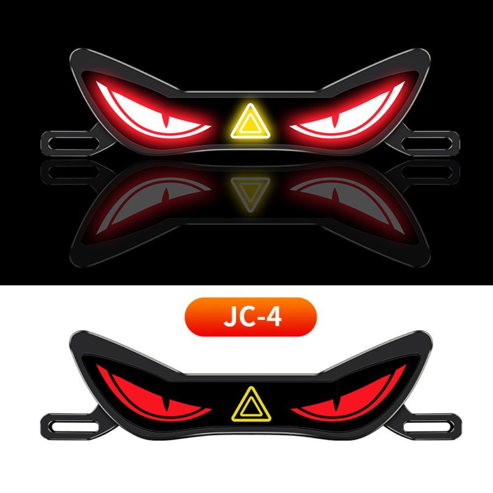 Strobe Mode LED License Plate Light Waterproof Rear Warning Lamp E-Bike Accessories