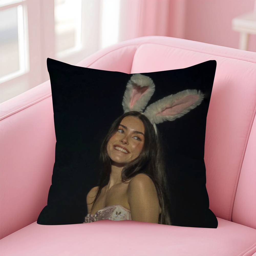 Singer Madison Beer Pillow Gift Home Office Decoration Bedroom Sofa Car Cushion Cover Case 45X45