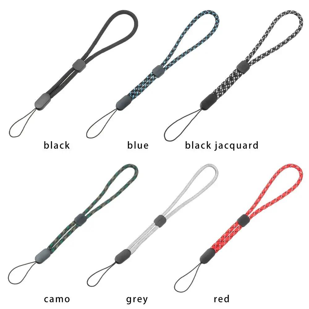 5pcs Adjustable Key Lanyard Short Braid Bottle Lanyard Necklace Wrist Strap U Disk Lanyard Phone Lanyard