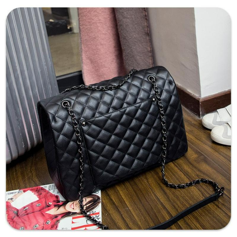 Xiaoxiangfeng Diamant Ruit Ketting Tas, Grote Tas, Crossbody Tas, Mama Tas, Reistas, Pendeltas