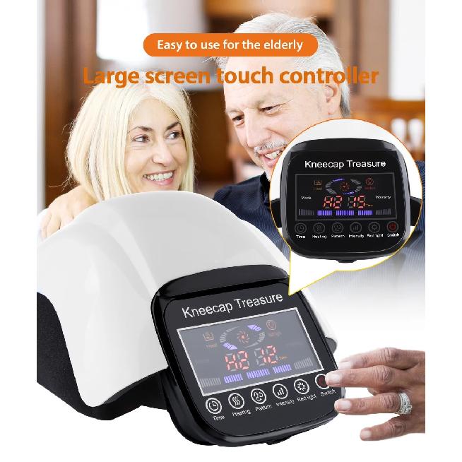 3 in 1 Electric Knee Massager Portable Vibration Hot Compress Airbag Massage Machine Rechargeable High Frequency Knee Massager