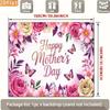 2D Happy Mother's Day Backdrop, Spring Flower Background for Mother's Day