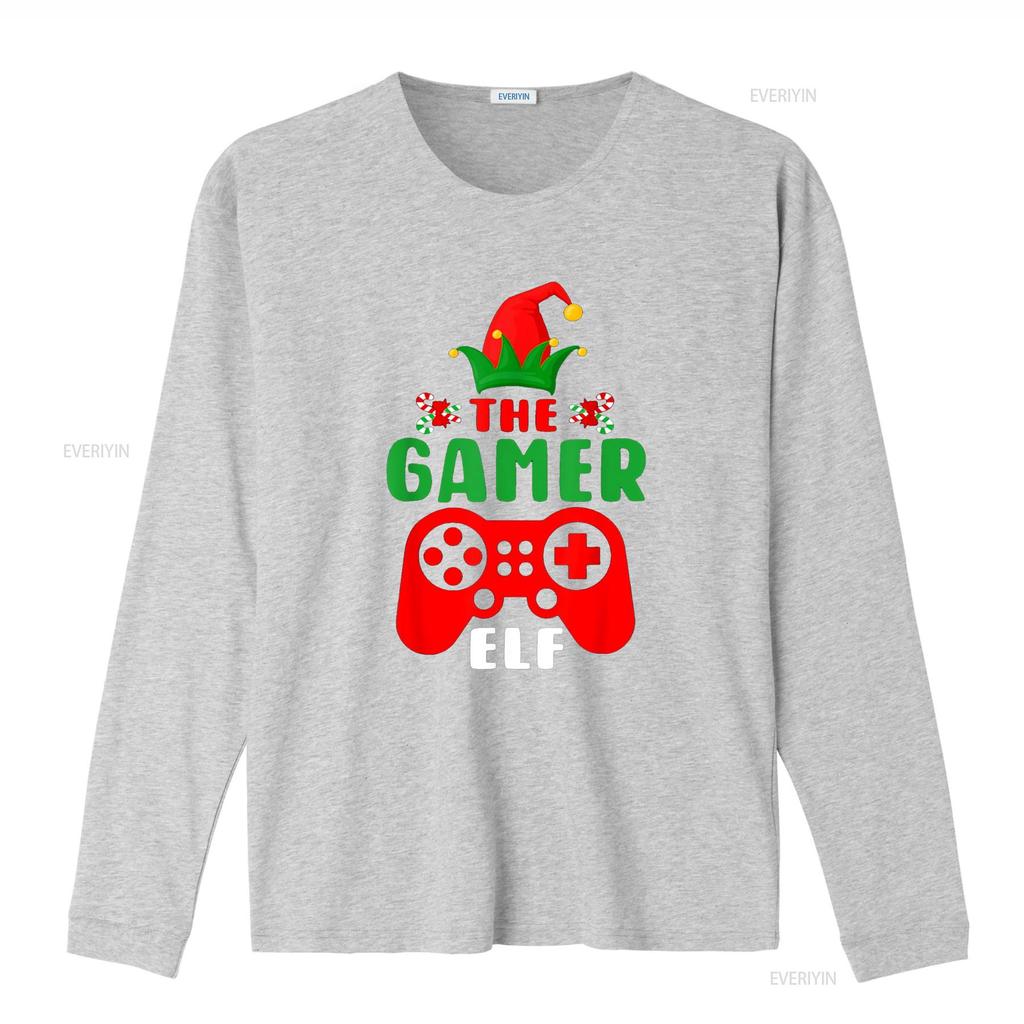 Christmas Elf Gamer Controller Boys Kids T Shirtns Gaming Xmas Shirt vintage Washed designer clothes Soft Comfortable Casual