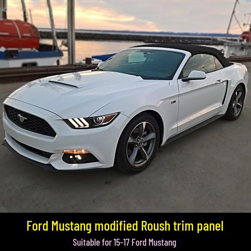 Carbon Fiber Hood Panel for 15-17 Ford Mustang Roush Modification