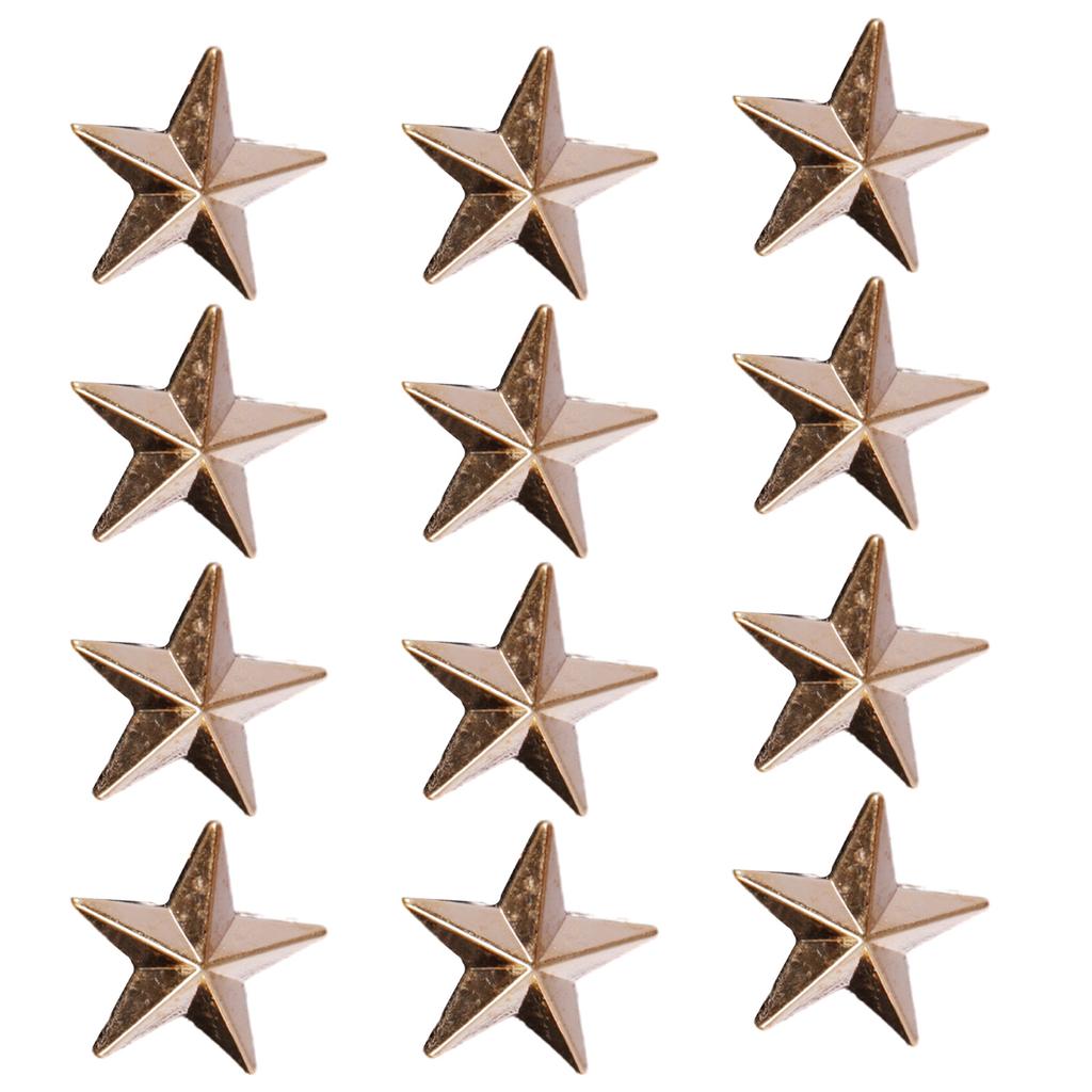 12 szt. Złoty odcień przypinka do kołnierzyka w kształcie gwiazdy, przypinka do kołnierzyka w kształcie pentagramu, przypinka w kształcie gwiazdy kotwicy, przypinka w kształcie planety na strój imprezowy i biznesowy