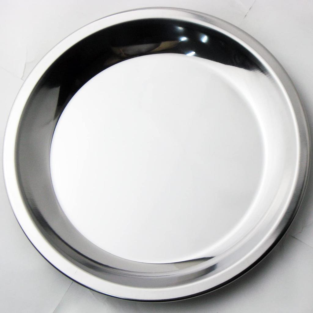 Nagao Round Stainless Steel Tray for Food Dishwasher Made In Japan Tsubame-Sanjo Preparation, 18.4cm, Safe,