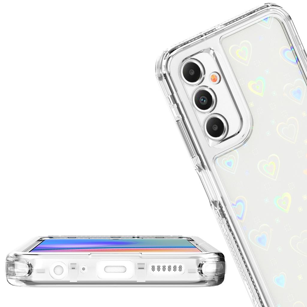 Dla Samsung Galaxy A25 5G (Światowy) (161.0mm) Etui Akrylowe TPU Przezroczyste Pokrowiec na Telefon z Filmem Drukowanym Laserowo