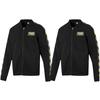 Puma Holiday Logo Print Gold Stamped Fleece Lined Thermal Athleisure Jacket Men's Black 582307-01