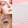 1 Sheet Plastic Semi-Circular Pearl Decoration Stickers For Diy Face Beauty Makeup Nail Art Cell Phone Hair Accessories