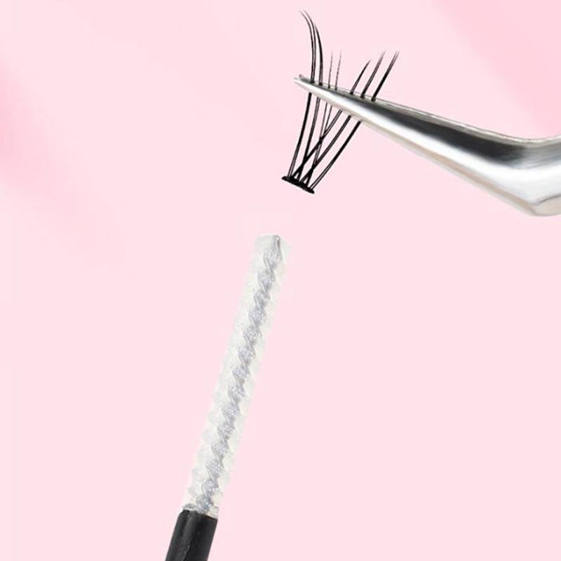 Adeziv și Sigilant pentru Gene pentru Gene în Grupuri DIY, Adeziv pentru Gene de Lungă Durată, Fixare, Rezistent la Apă, Aplicator Mascara, Adeziv pentru Gene False cu Două Capete