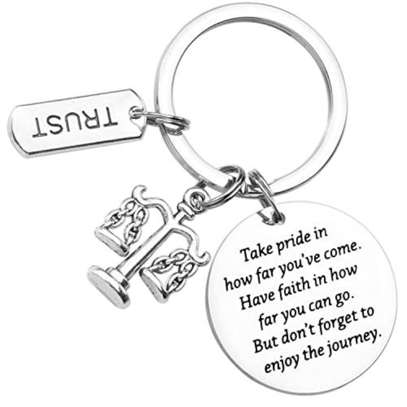 

Lawyer Theme Stainless Steel Keychain Creative Graduation Design Fashion Pendant Practical Gift for Law Students Lawyers
