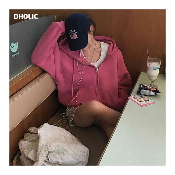 tops Women s Korean Fashion Tops Hooded Long Sleeve Cropped Muff Pocket Cotton Stretch Plain Simple Casual Spring Autumn SSBEID