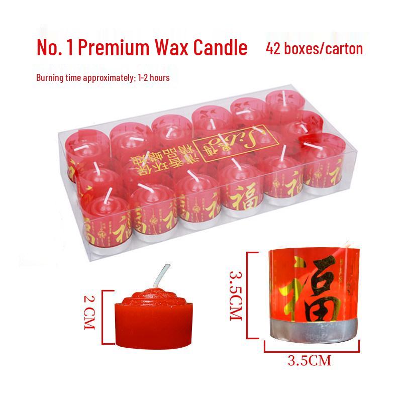 Red Candle for Worship, Marriage, Power Outages & Engagements
