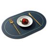 Insulation Pad Easy Clean Faux Leather Placemat Heat Resistant Table Protection Mat for Home Kitchen