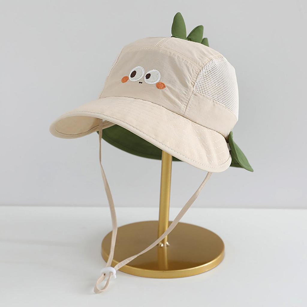 Cute Cartoon Animals Baby Bucket Hat Summer Mesh Breathable Wide Brim Sunshade Fisherman Cap Kids Boy Girl Outdoor Sun Visor Basin Hat