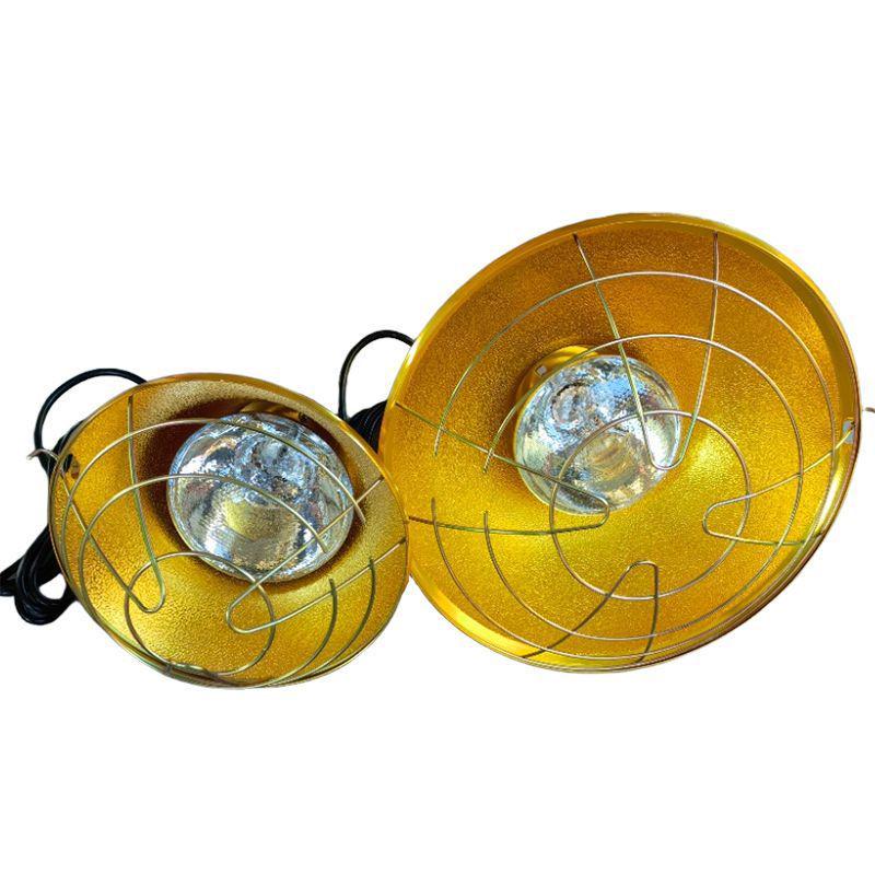 Lampada termica in metallo impermeabile regolabile con paralume isolato per animali domestici e suinetti