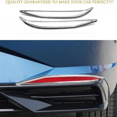 Fit For Hyundai Elantra 2021-2025 Chrome Rear  Bumper Fog Light Cover Trim 2PCS