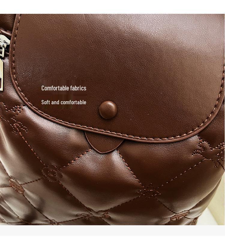 Korean Women's Minimalist Backpack 2025 - Trendy, Large-Capacity Autumn/Winter Handbag & Commuter Bag