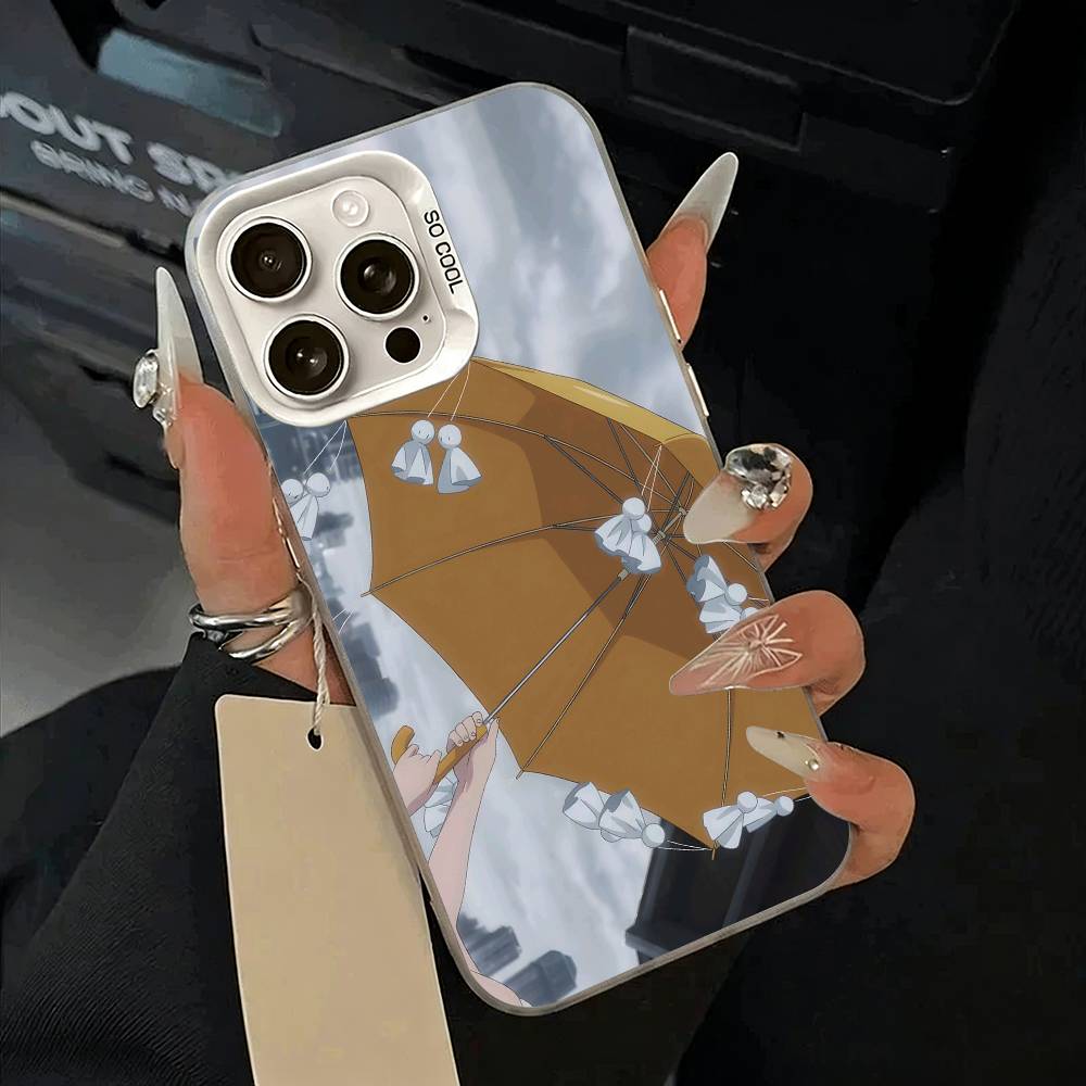 W-W-Y-Weathering- With- You Phone Case For iPhone 11 12 13 14 15 16Pro Max Plus white Sliver Phone Cover