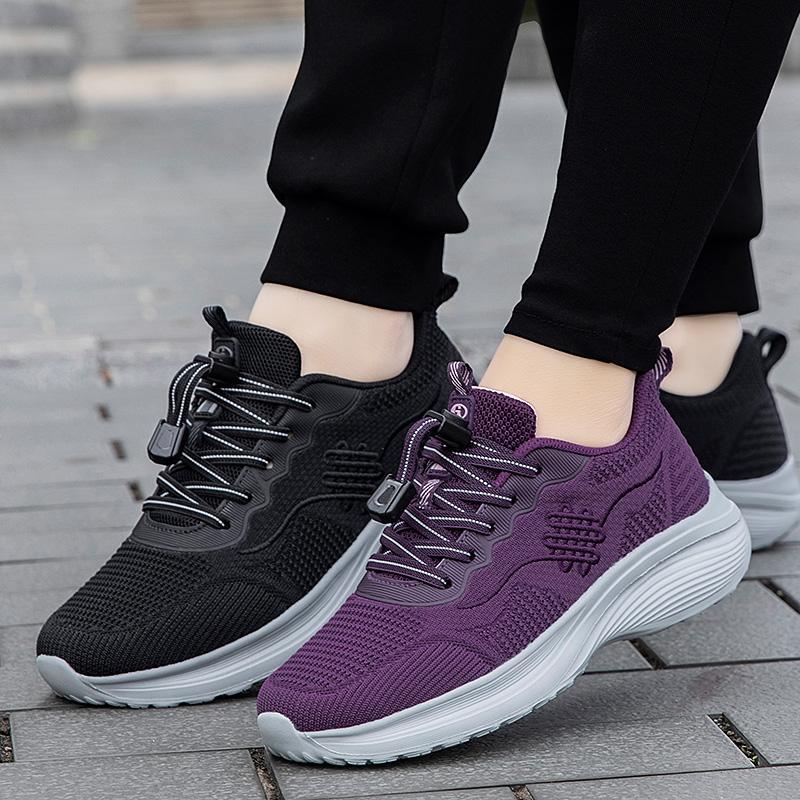 New 2024 elderly shoes fashion women's shoes spring walking mother comfortable middle-aged and elderly leisure sports non-slip waterproof