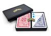 Copag Legacy Design Plastic Playing Cards Bridge Size Jumbo Index Double Deck and 4-Color 100% Red/Blue Set, Black, Blue, Green.